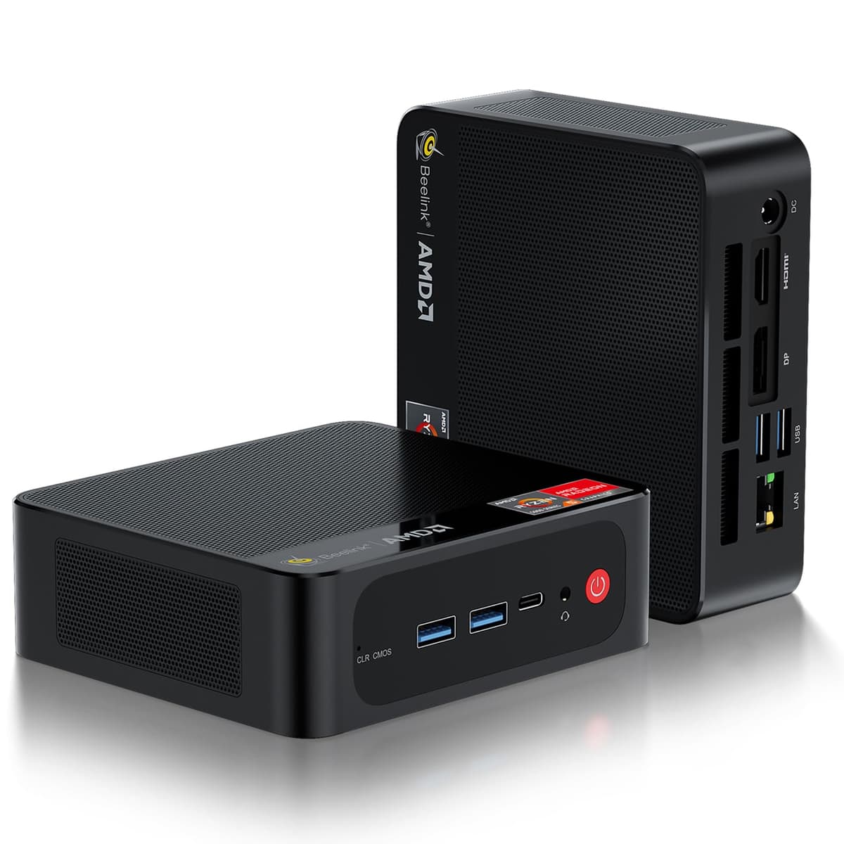 Beelink SER5 MAX Mini PC con AMD Ryzen 7 7735HS, 24GB LPDDR5, 500GB PCIe4 SSD, Wi-Fi 6, 2.5Gb LAN, triple salida 4K SEI