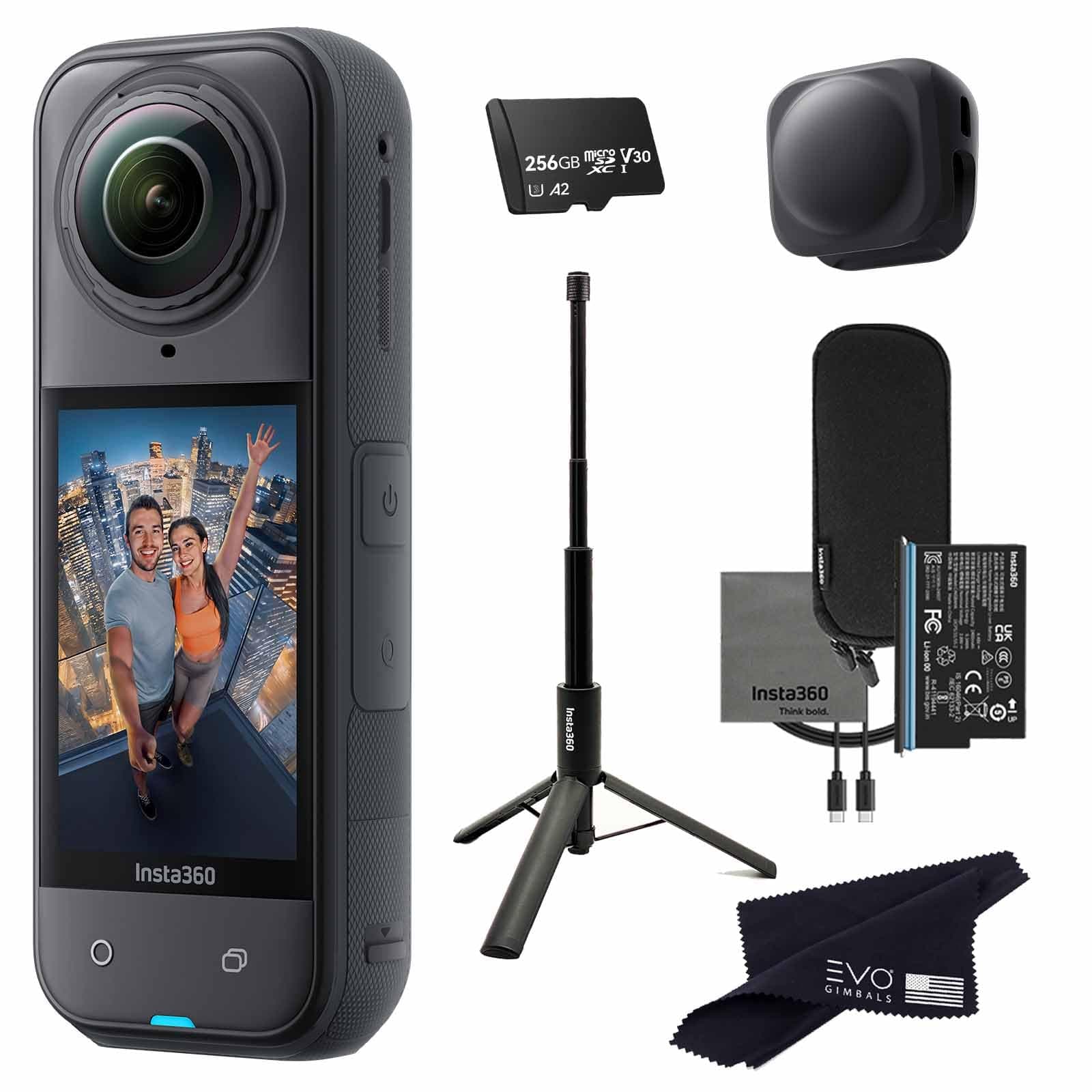 Insta360 X5 Tripod Selfie Stick Bundle - Cámara 360 8K con Trípode (256GB) X5-2-IN-1-SELFIE_256GB