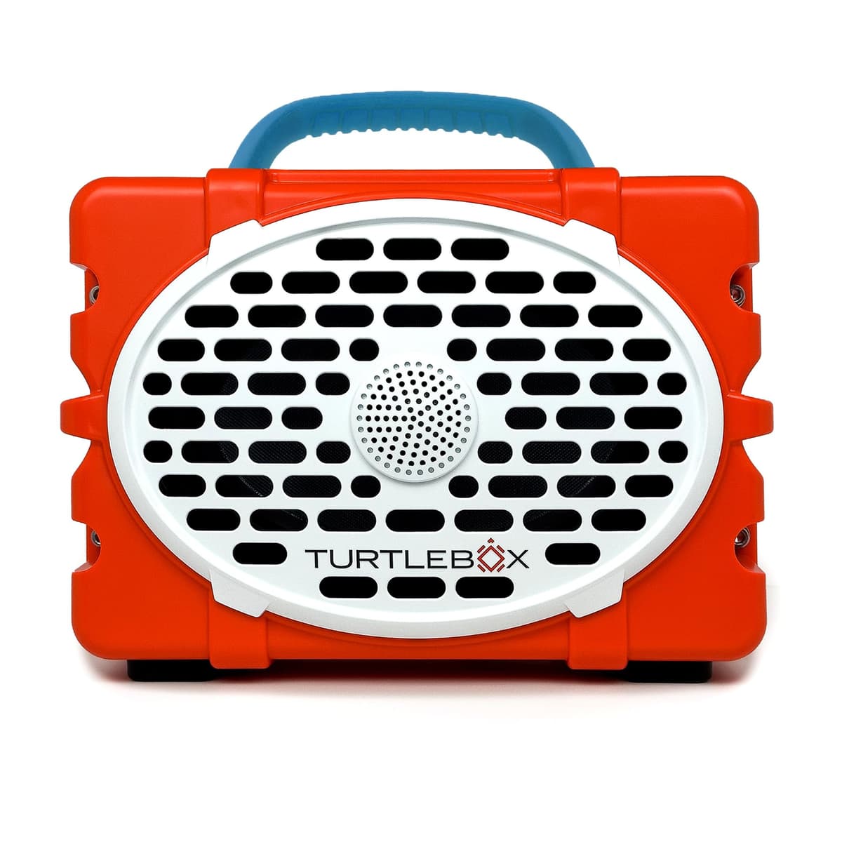 Turtlebox Original Gen 3: Parlante Bluetooth Portátil para Exterior - Ultra Fuerte (120 dB), Impermeable (IP67), Robusto, Resistente a Impactos, Batería de 3 Días | Modo Fiesta: Emparejamiento Ilimitado, Naranja/Azul Eléctrico TB-ORIG-G3-ORG-EL BLUE-EL BLUE-1