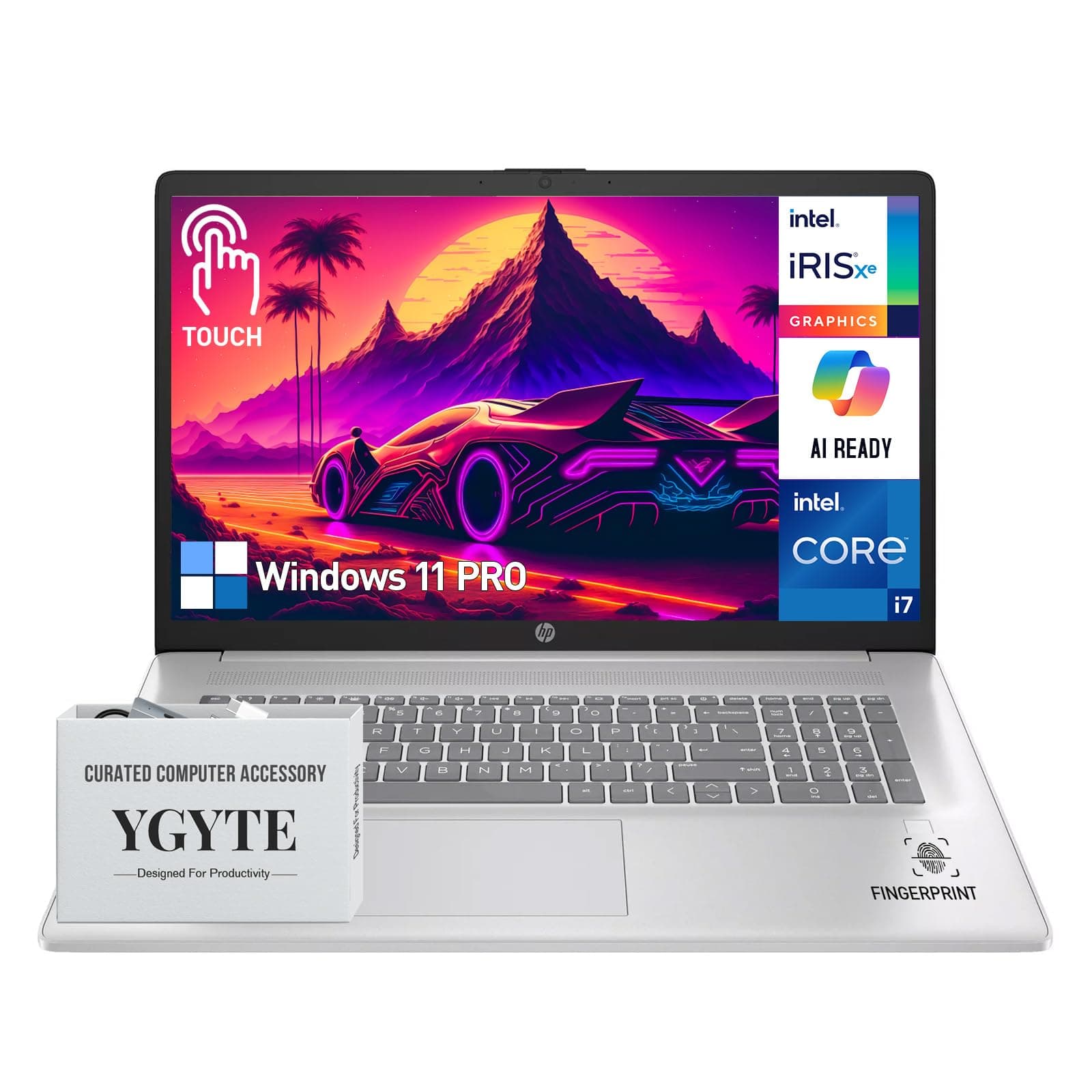 HP 17" Touchscreen Intel Core i7 64GB RAM 1TB SSD Windows 11 Pro Backlit Fingerprint 1355U