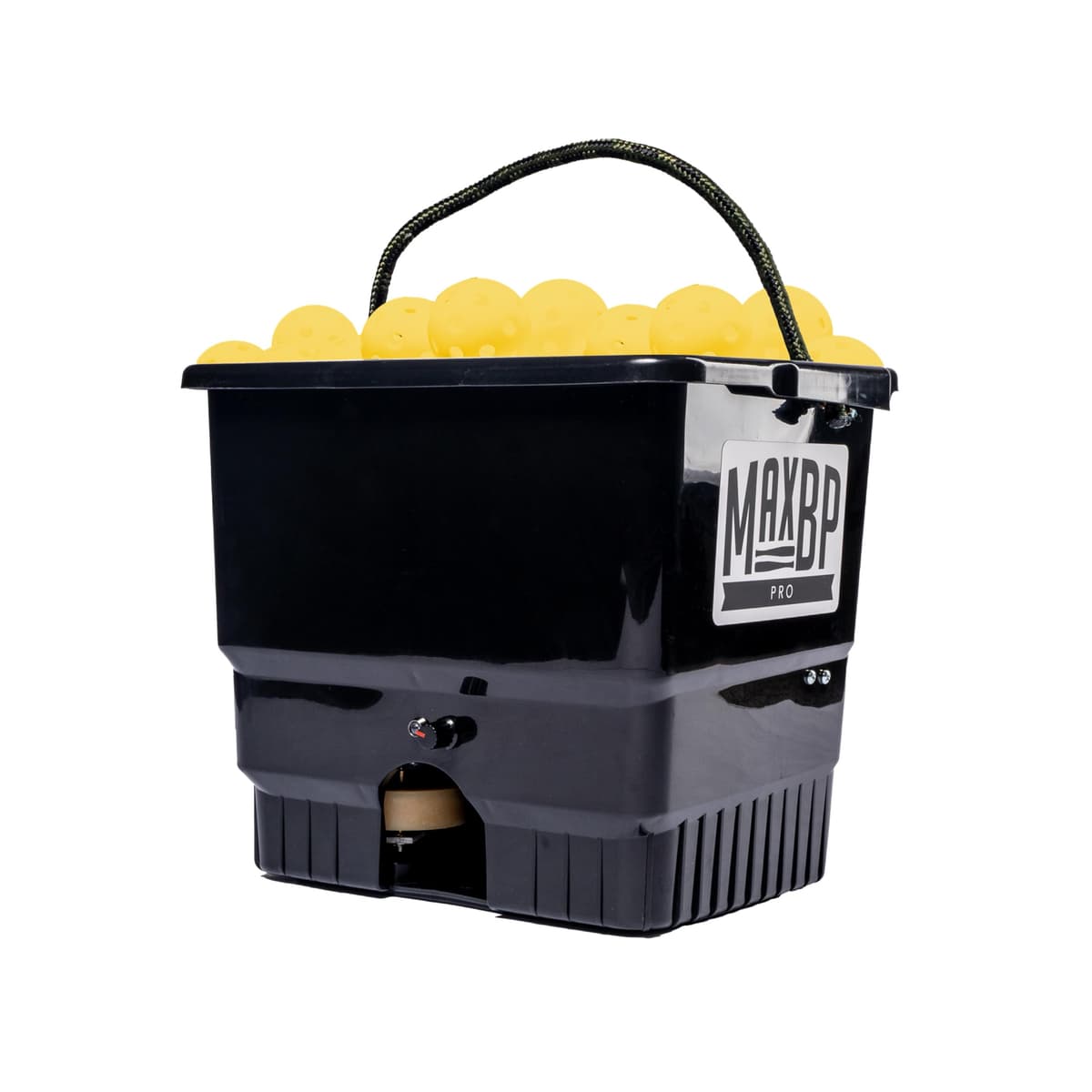 MaxBP Pro AC Máquina de Lanzamiento para Entrenamiento con 96 Pelotas Amarillas