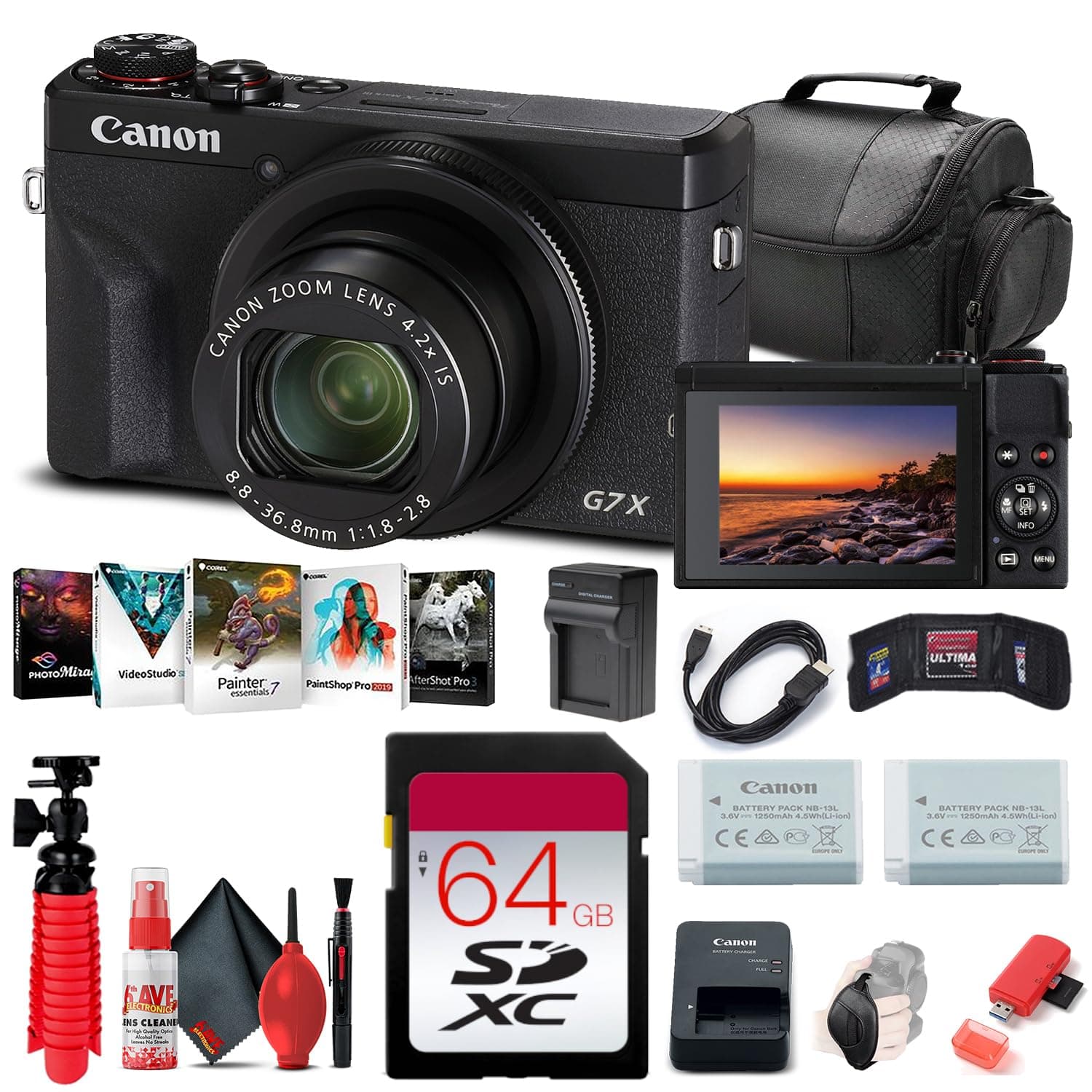 Canon PowerShot G7 X Mark III + 64GB + Accesorios - Compacta para vlogging (Renewed) 3637C001_EDII01_2-RE