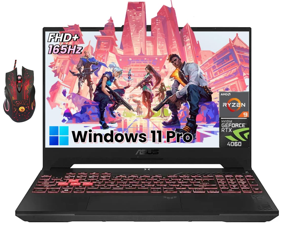 ASUS TUF A16 (2024) Gaming Laptop 16" 2.5K 165Hz, AMD Ryzen 9 7940HX, RTX 4060, 16GB DDR5, 1TB SSD, Windows 11 Pro