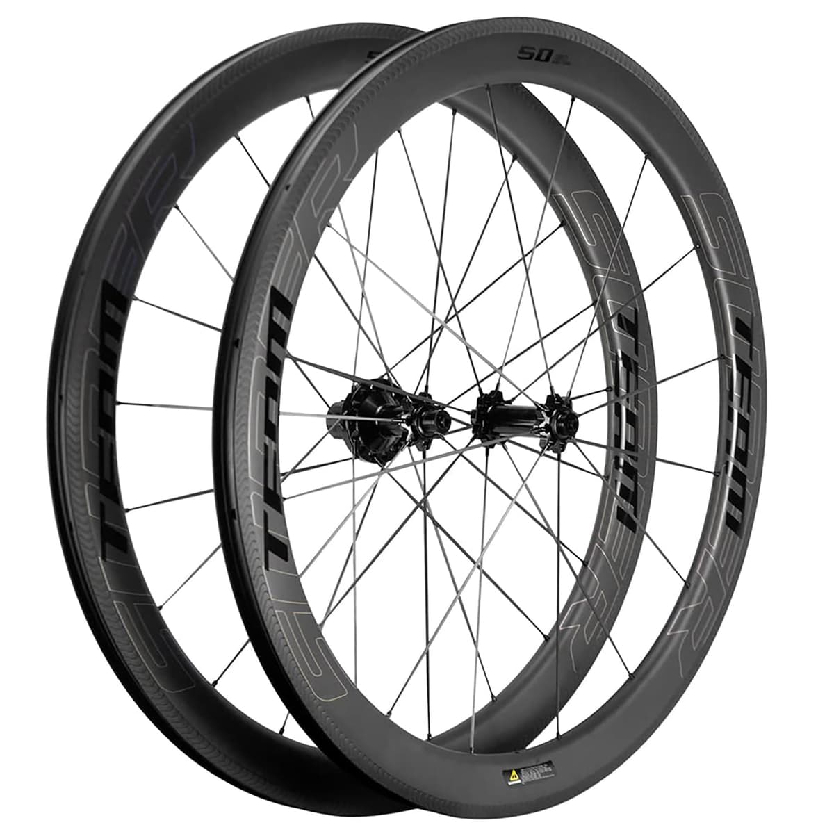 SUPERTEAM Juego de Ruedas Carbono 50mm 700c Tubeless 25mm 50CU-25