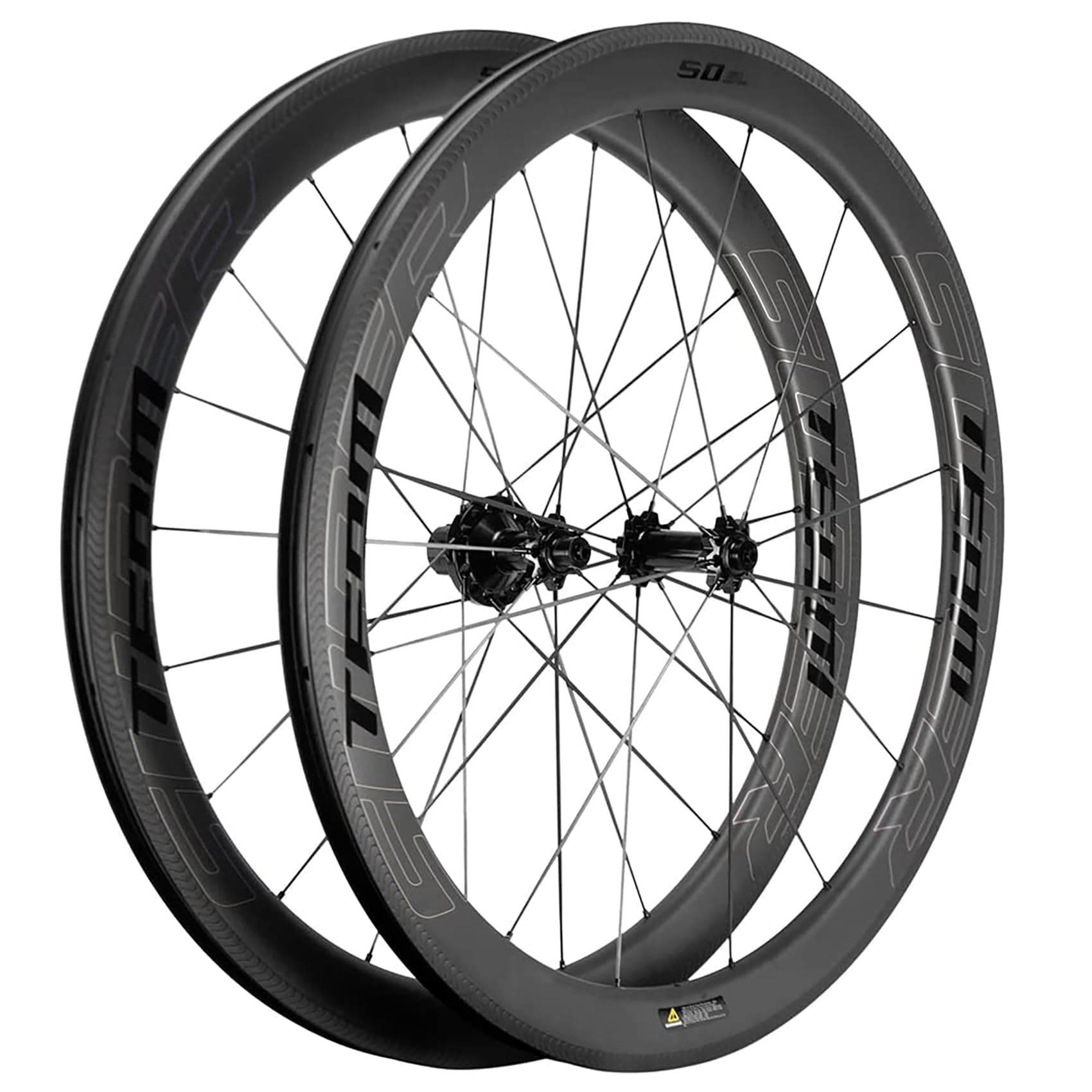 SUPERTEAM Juego de Ruedas Carbono 50mm 700c Tubeless 25mm 50CU-25