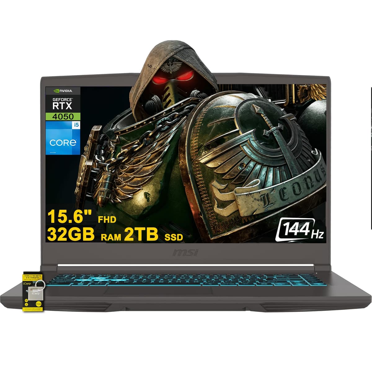 msi Thin 15 - 15.6" FHD 144Hz, Intel i5-13420H, 32GB RAM, 2TB SSD, GeForce RTX 4050, Windows 11 4155b6ed-2571-4fea-a3f0-881c5e2501aa