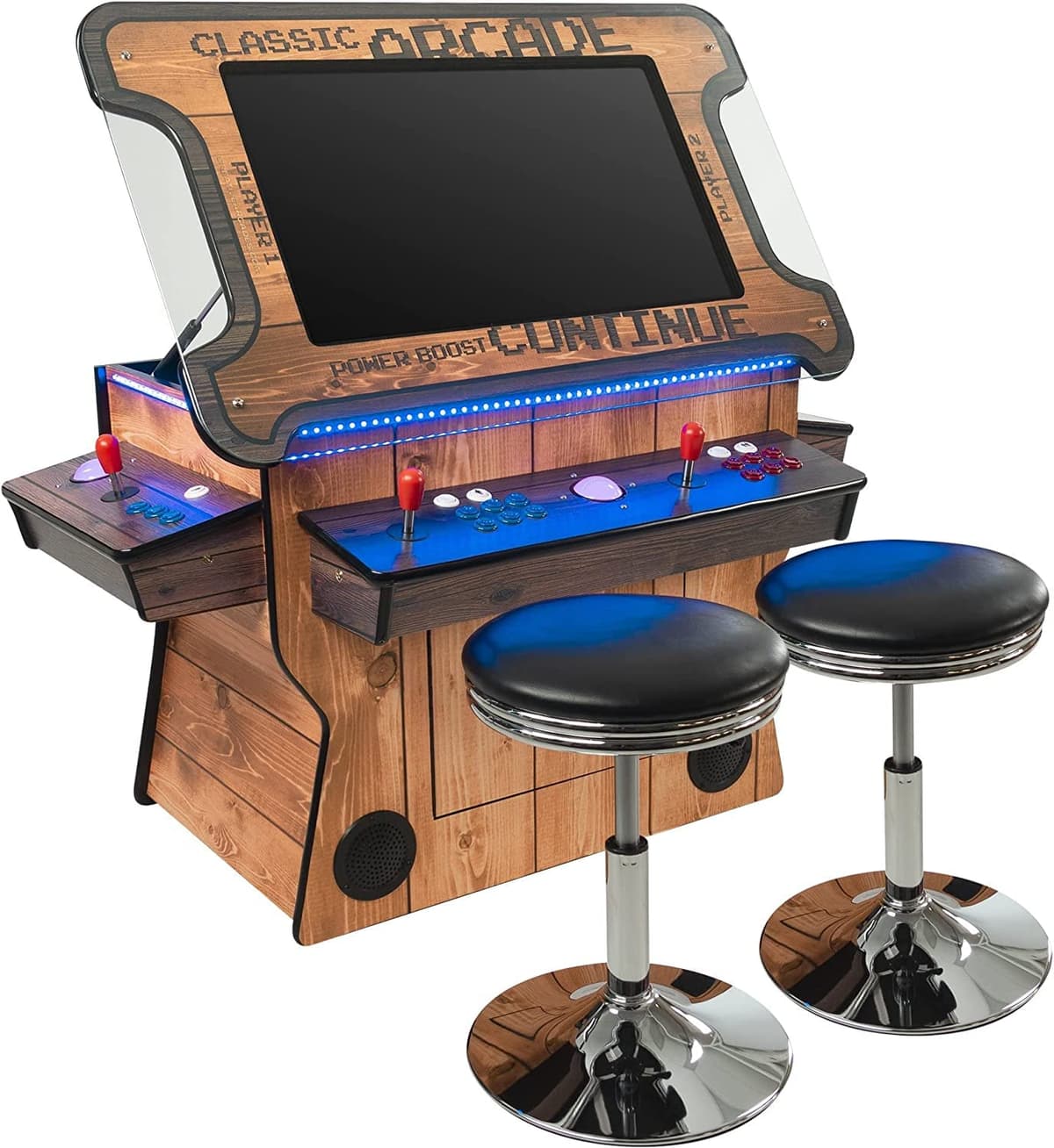 Creative Outdoor Distributor Arcade Cocktail Full Size Comercial - 4500 Juegos, Pantalla 32" Madera 3 side 4500 wood Tilt