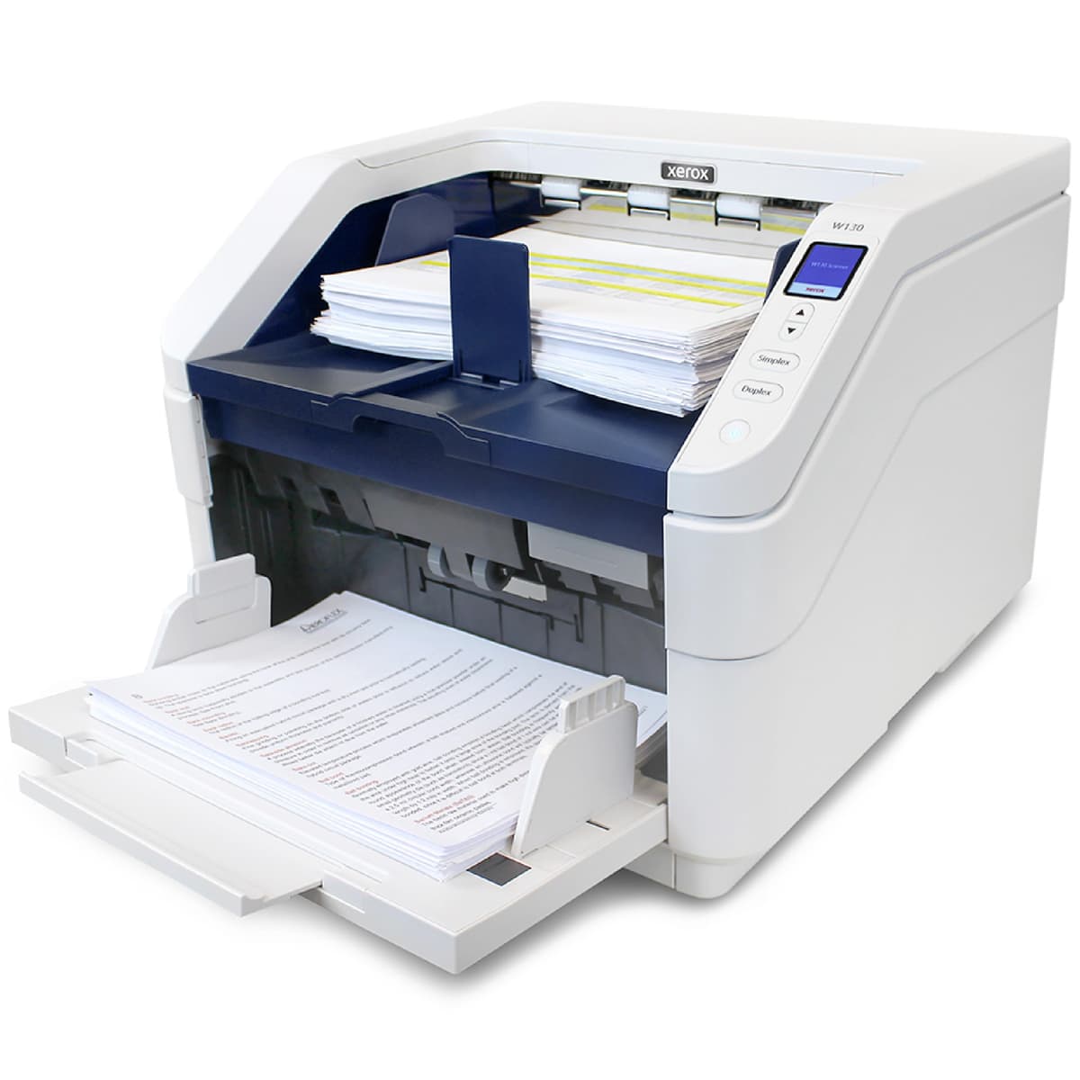 Visioneer Escáner Xerox W130 Duplex con alimentador automático de 500 páginas (ADF) - 130 ppm / 260 ipm XW130-A