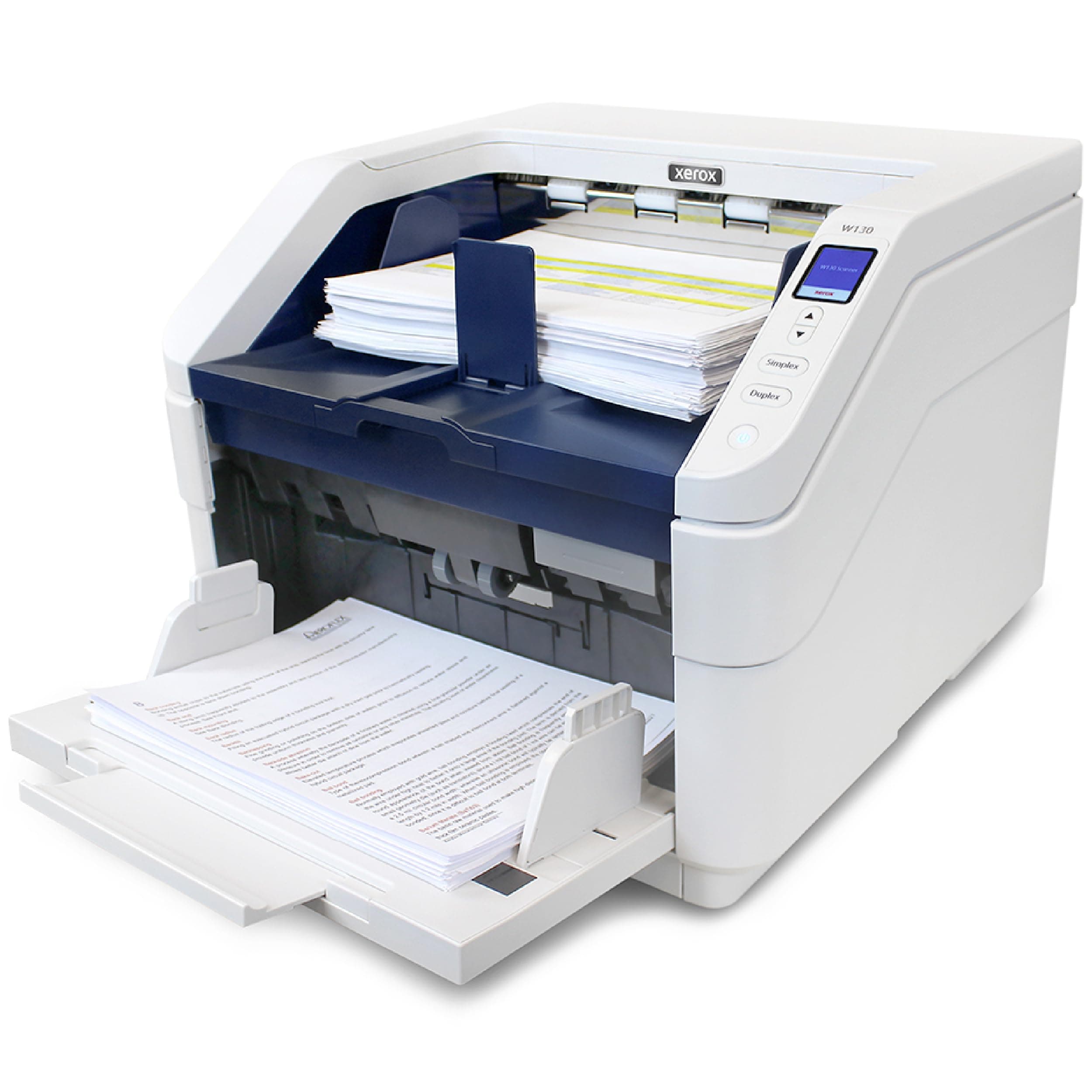 Visioneer Escáner Xerox W130 Duplex con alimentador automático de 500 páginas (ADF) - 130 ppm / 260 ipm XW130-A
