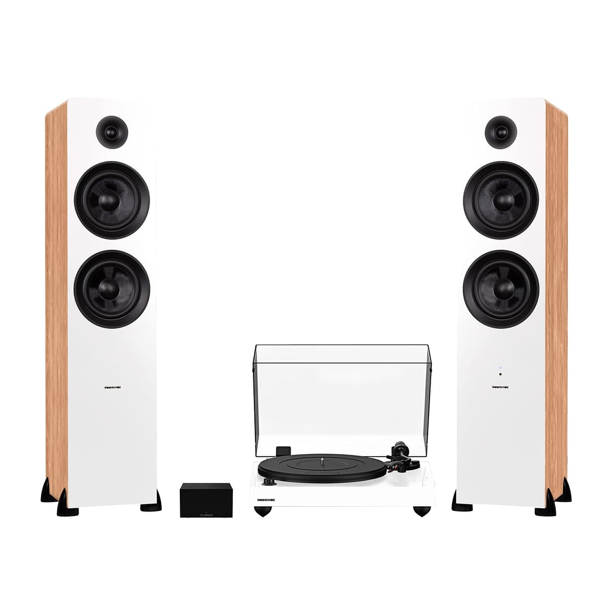 Fluance RT82 Reference tocadiscos de alta fidelidad con altavoces Ai81 (Bamboo) RT82WHPAI81W