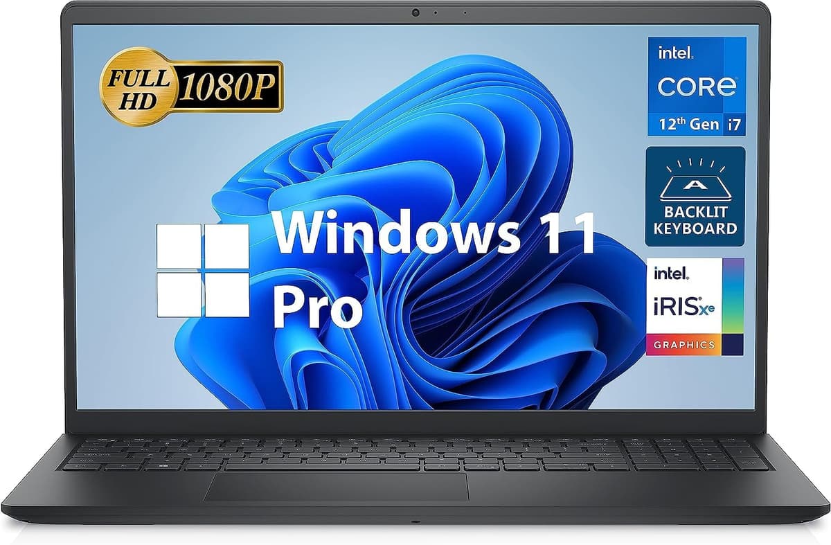 Dell Inspiron 15 3000 Laptop Empresarial, pantalla FHD de 15.6", Intel Core i7-1255U de 12ª generación, Windows 11 Pro, 32GB DDR4, 1TB SSD PCIe, WiFi 6, lector de tarjetas SD, batería de larga duración