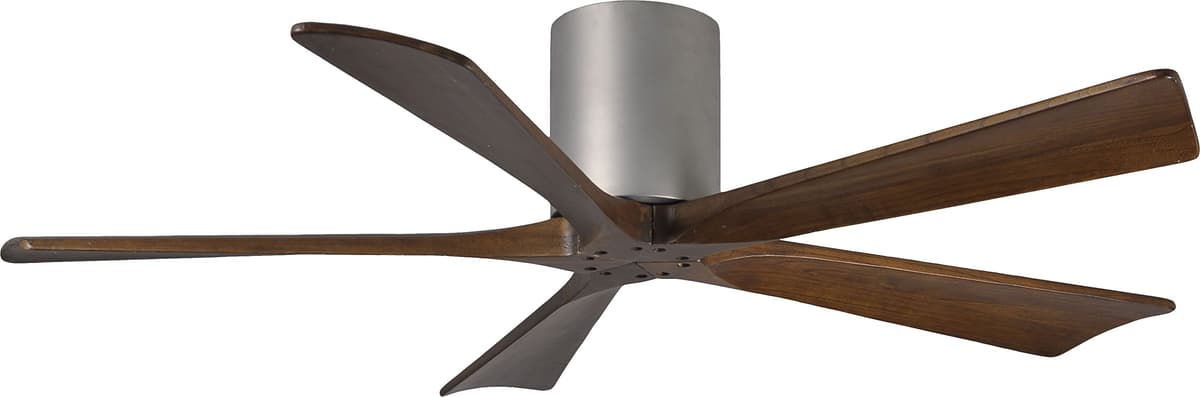 Matthews Irene 5-Hélices Ventilador de techo 52" en nogal y níquel IR5H-BN-WA-52