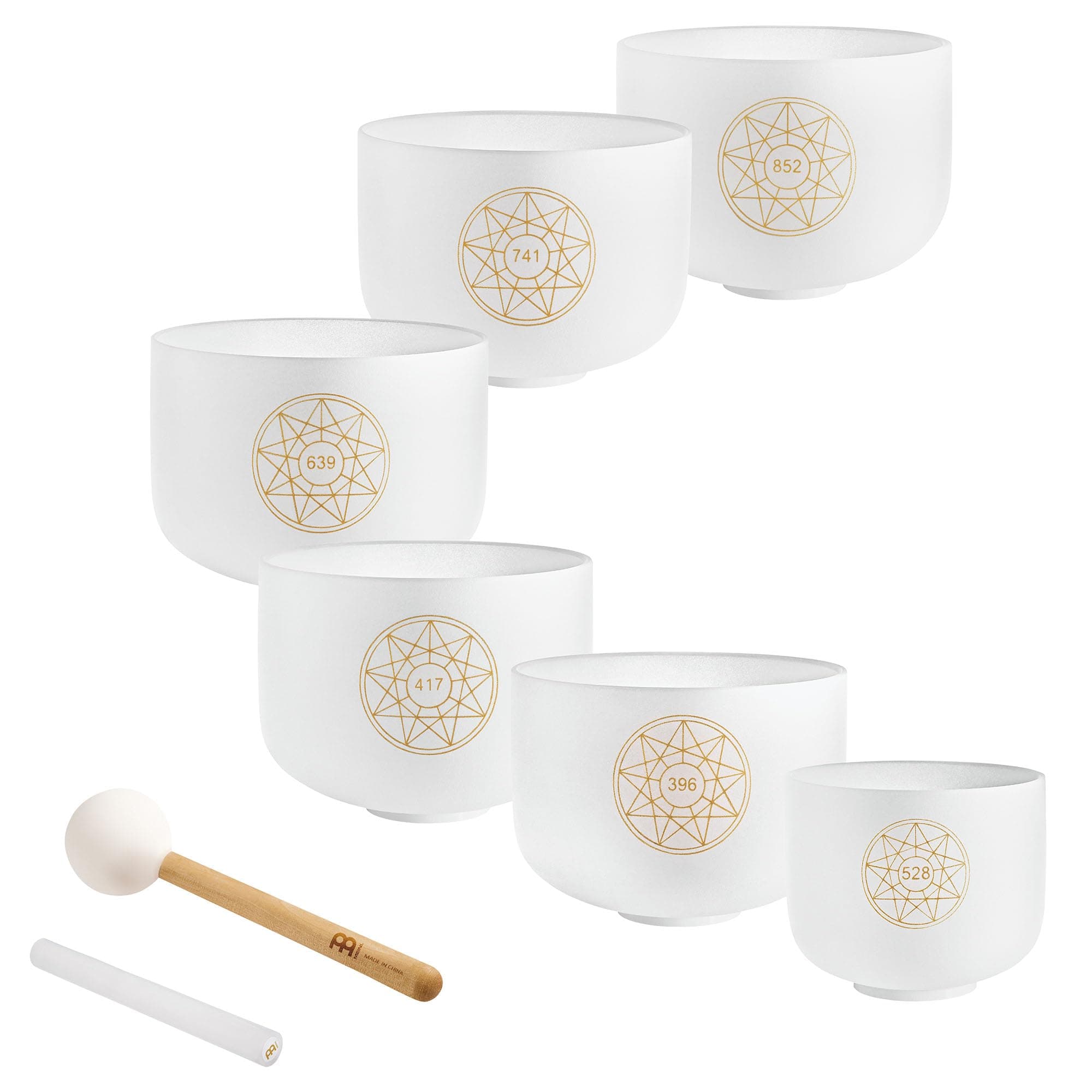 Meinl Sonic Energy Set de 6 Cuencos de Cuarzo Solfeggio SOLCSBSET