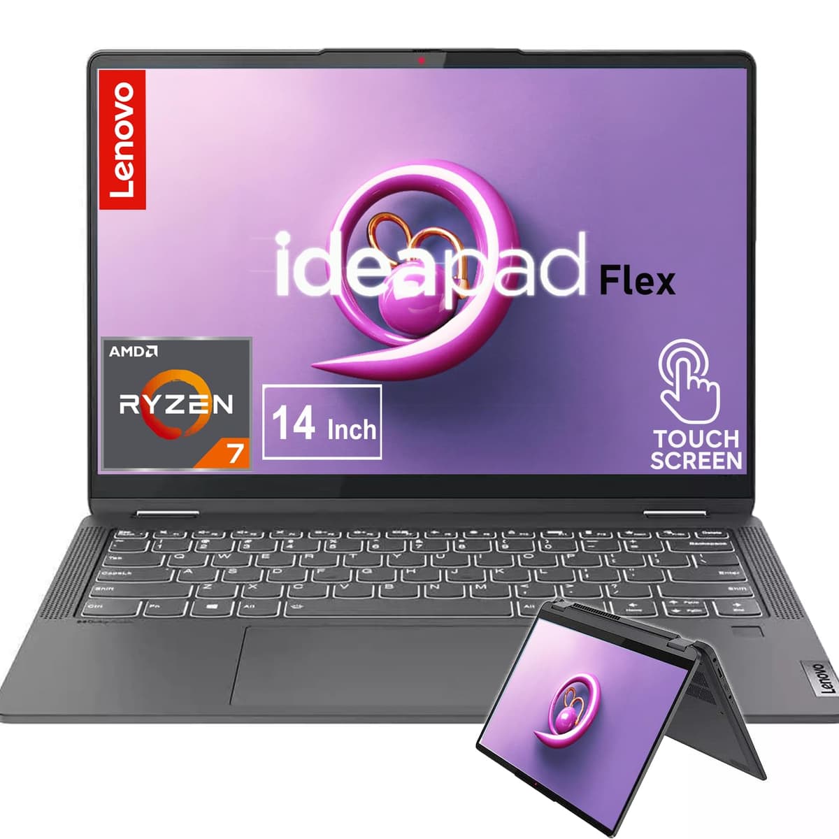 Lenovo IdeaPad Flex 5 14" 2-en-1 Ryzen 7 5700U 16GB RAM 1TB SSD 2.2K Touch Windows 11 000KR7