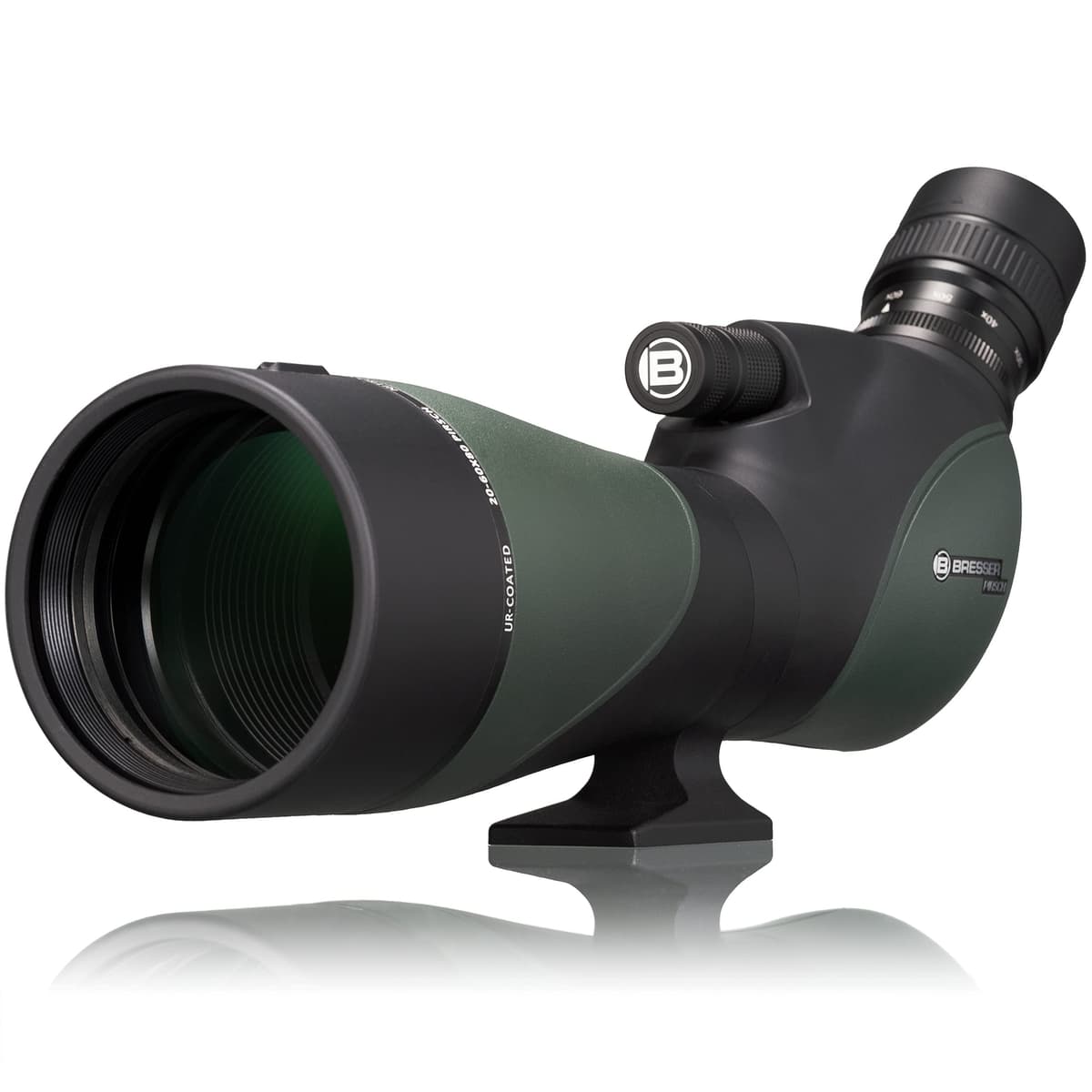 Bresser Pirsch Spotting Scope 20-60x80 Gen II con enfoque 10:1, impermeable y rellenado con nitrógeno 4321503