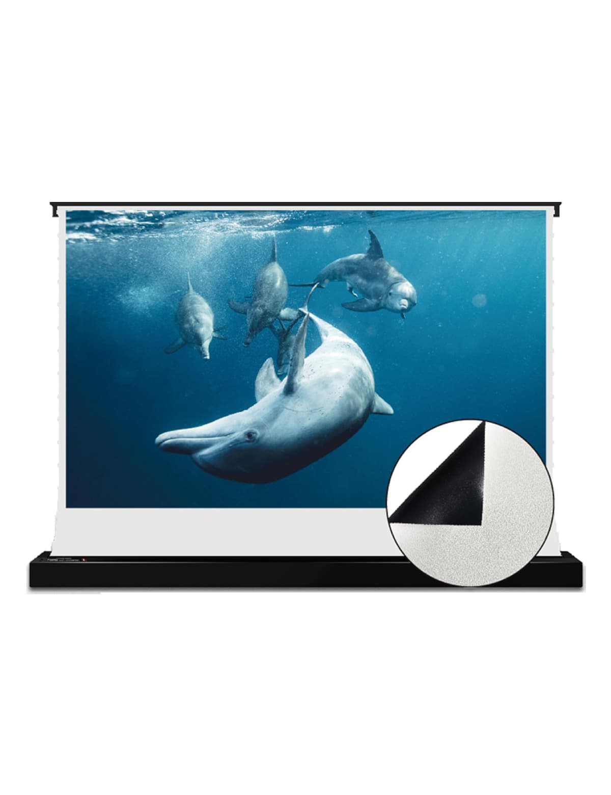 VIVID STORM SINCE 2004 VIVIDSTORM Pantalla de Proyector Perforada 100" Acústicamente Transparente Floor Rising 16:9 Motorized VWSDSTPWA100H