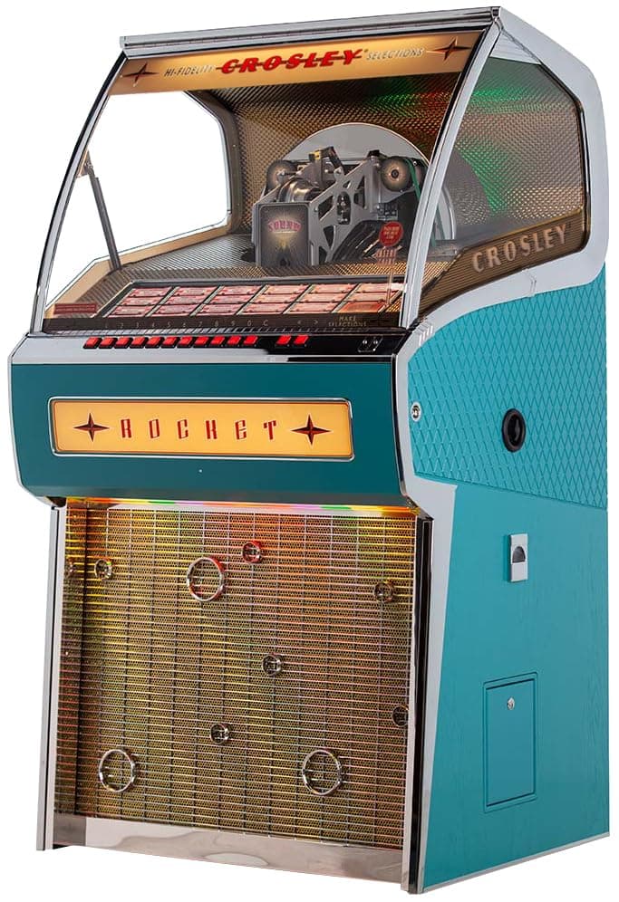 Crosley CR1210A-TQ Rocket Jukebox Full Size con Bluetooth - Turquesa