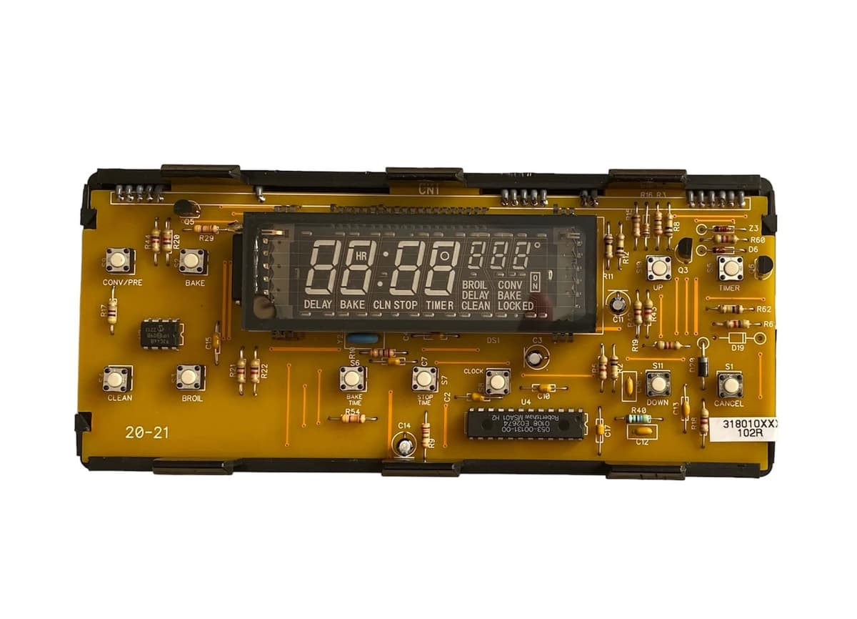 Control Board 318010102 (sin cubierta frontal de botones)