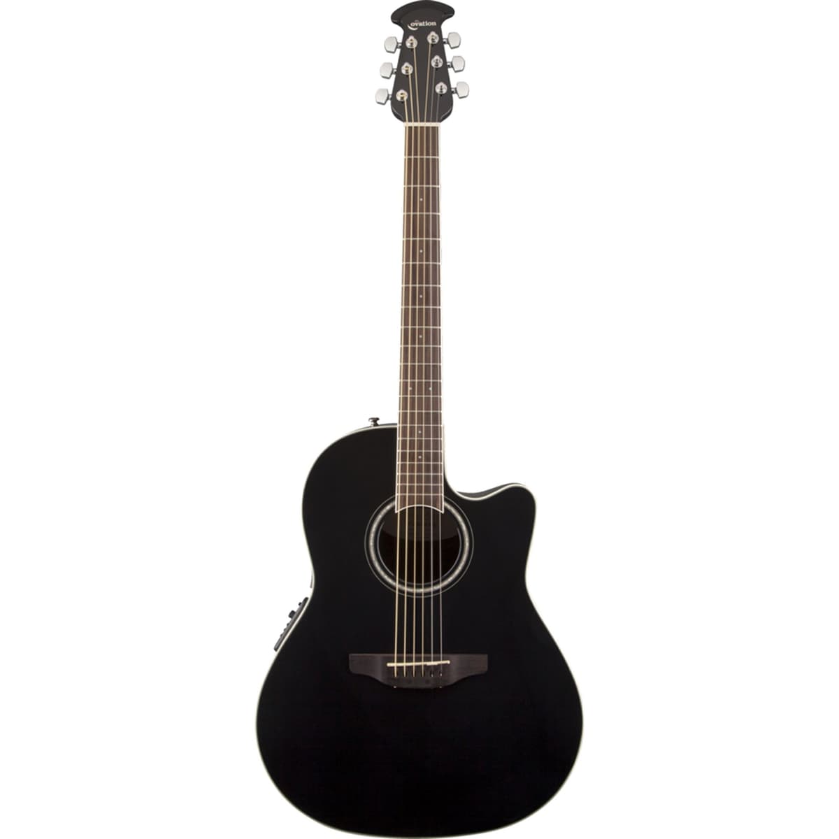 Ovation CS24-5 Celebrity Standard Guitarra Electroacústica Cutaway, Negra