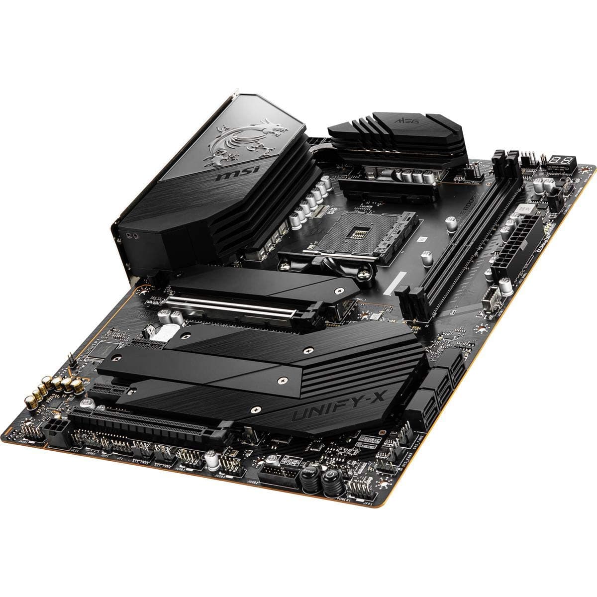 Placa madre MSI MEG B550 Unify-X para gaming (AMD AM4, DDR4, PCIe 4.0, SATA 6 Gb/s, doble M.2, USB 3.2 Gen 2, HDMI, Wi-Fi 6 AX, ATX, procesadores AMD Ryzen serie 5000)