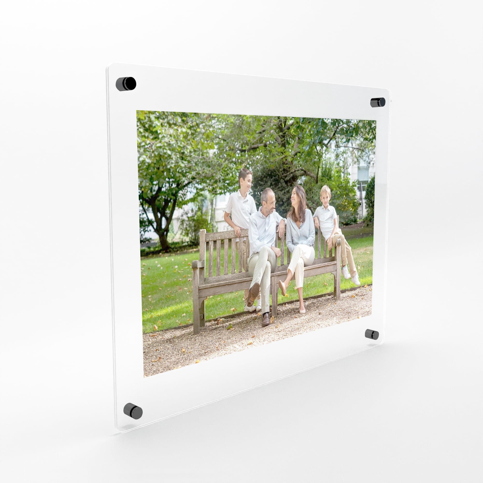 Fab Glass and Mirror Acrylic Floating Certificate Frame 40x40 - Negro F2AC3M40X40BL