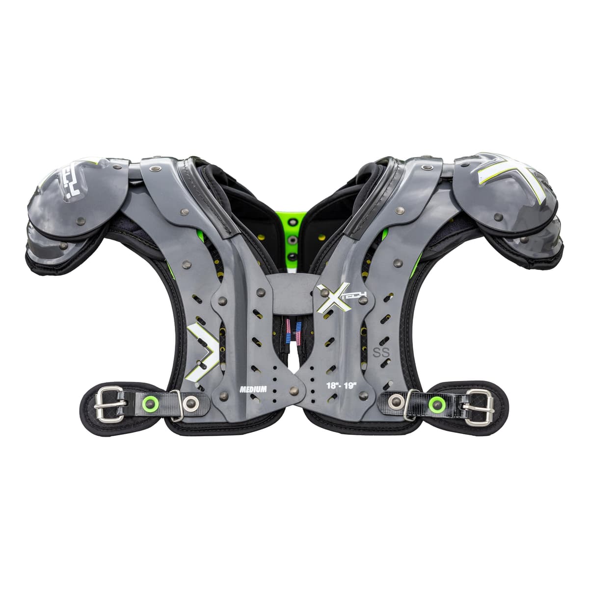 XTECH X2 Football Shoulder Pads - Super Skill, Medium (18-19")