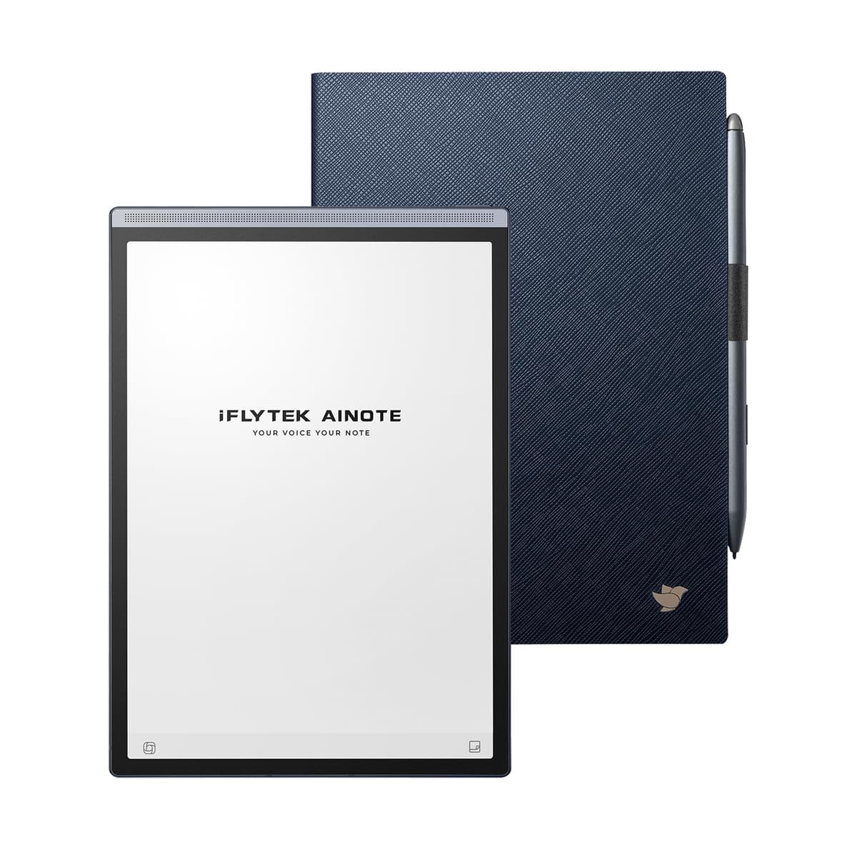 iFLYTEK AINOTE Air 2 Pack con Funda Azul Tipo Folio, Tableta de Papel AI de 8.2 pulgadas, Cuaderno Digital con Lápiz, Transcripción de Voz a Texto, Soporte Multilenguaje ChatGPT AINOTE Air 2 Bundle with Blue Folio