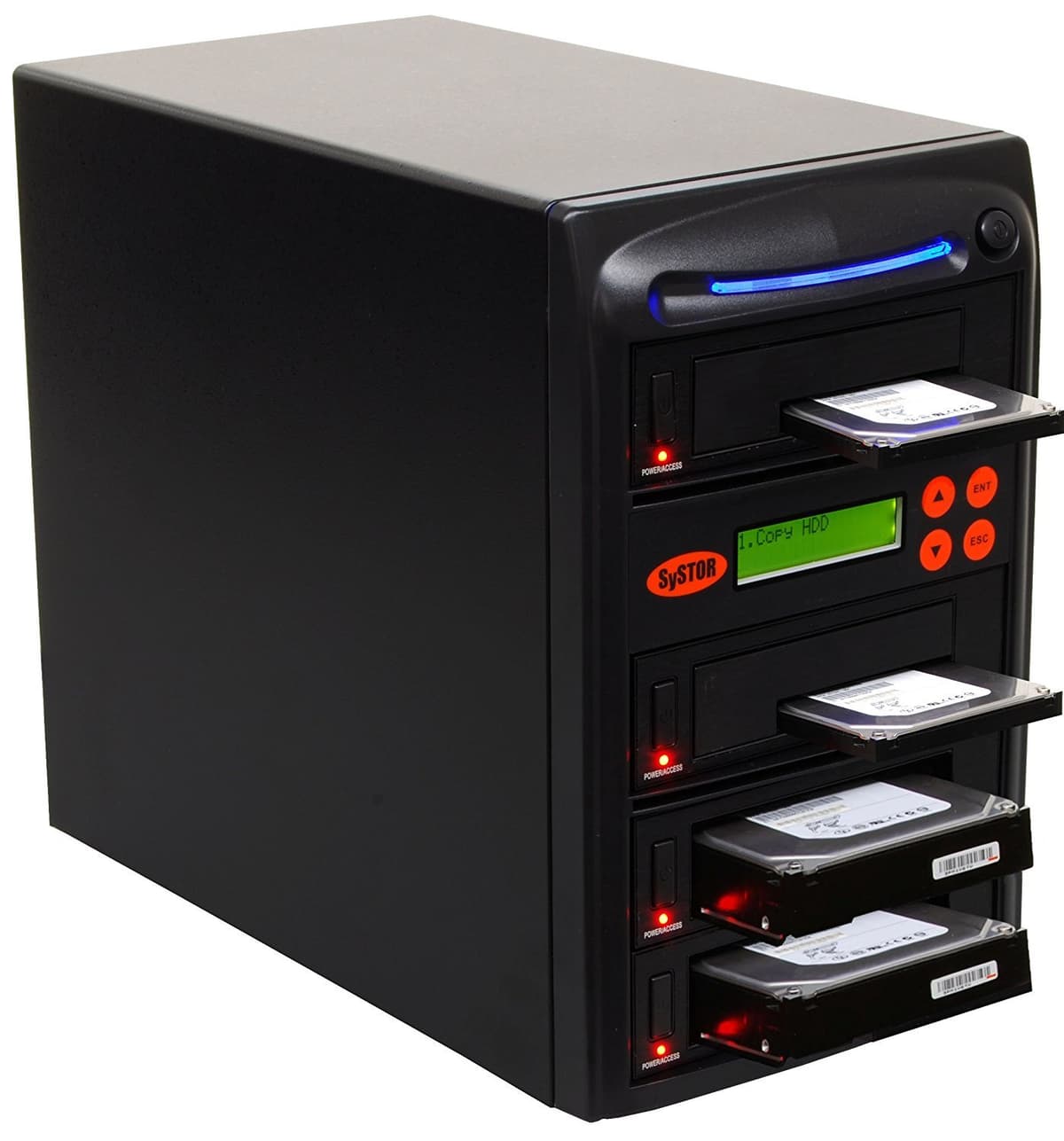 Systor SYS303DP Duplicador de HDD/SSD 1:3 - Copia y Borrado Independiente