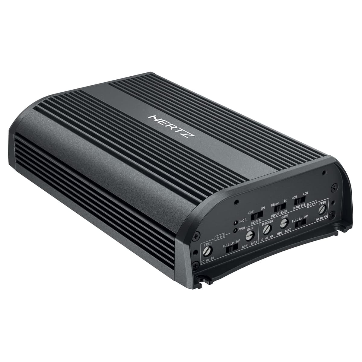 Hertz SPL Show SP 4.900 Amplificador Clase D de 4 Canales 250 WRMS x 4 a 2Ω (Calificación IP55)