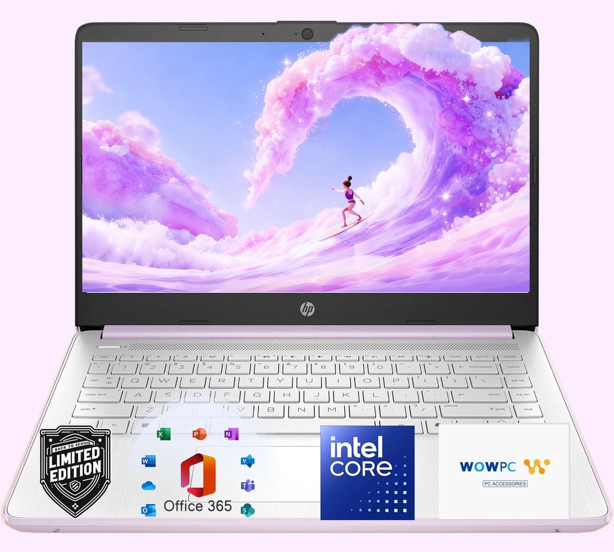 HP Ultrabook portátil con Office 365 y Copilot AI • CPU Intel de 4 núcleos • 1, 1 TB de almacenamiento (1 TB en OneDrive y 128 GB SSD) • 32 GB de RAM • Windows 11 sin mouse