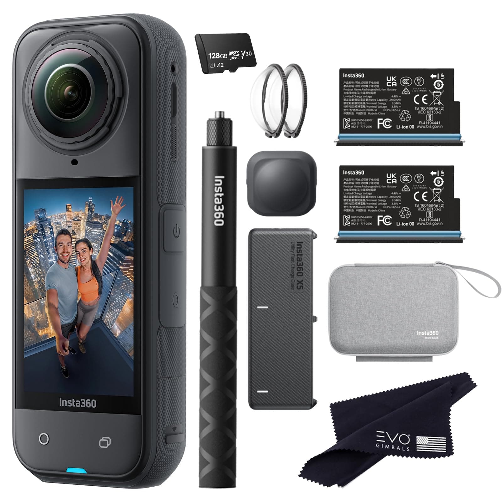 Insta360 X5 Essentials Bundle - Cámara 360 8K con Accesorios (128GB) X5-Essentials Bundle-128GB