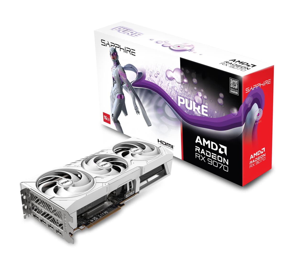 Sapphire PURE AMD Radeon RX 9070 Gaming OC 16GB GDDR6 11349-02-20G