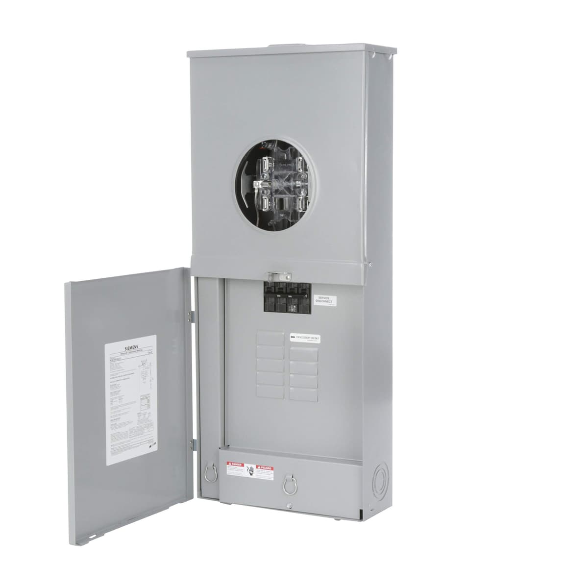 Siemens 200 Amp 8-Espacios 16-Circuitos Combo Medidor con Bypass Palanca 5 Mandíbulas US2:MC0816B1200JLT