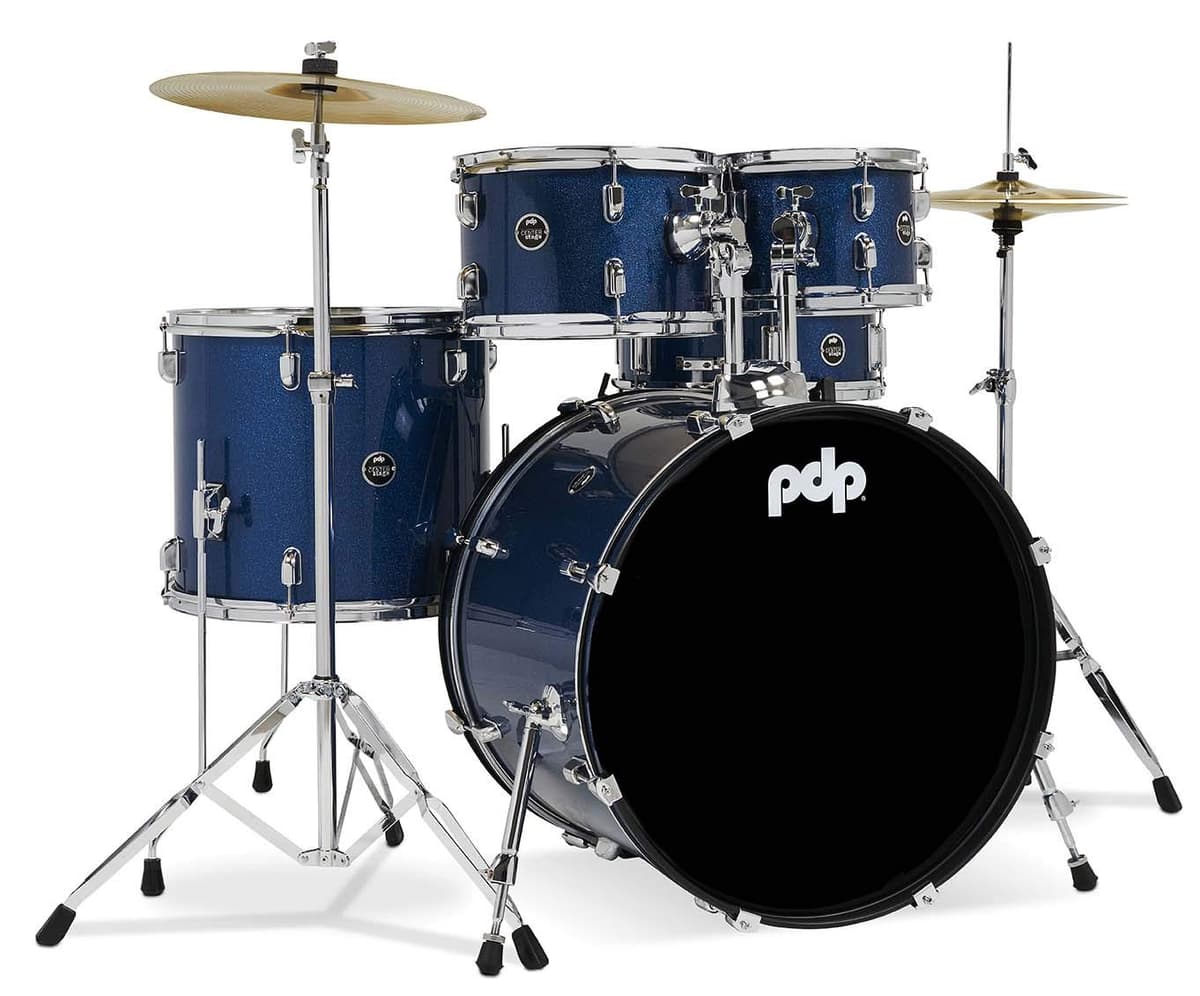 Pacific Drums Center Stage Complete Drumkit Royal Blue Sparkle PDCE2215KTRB