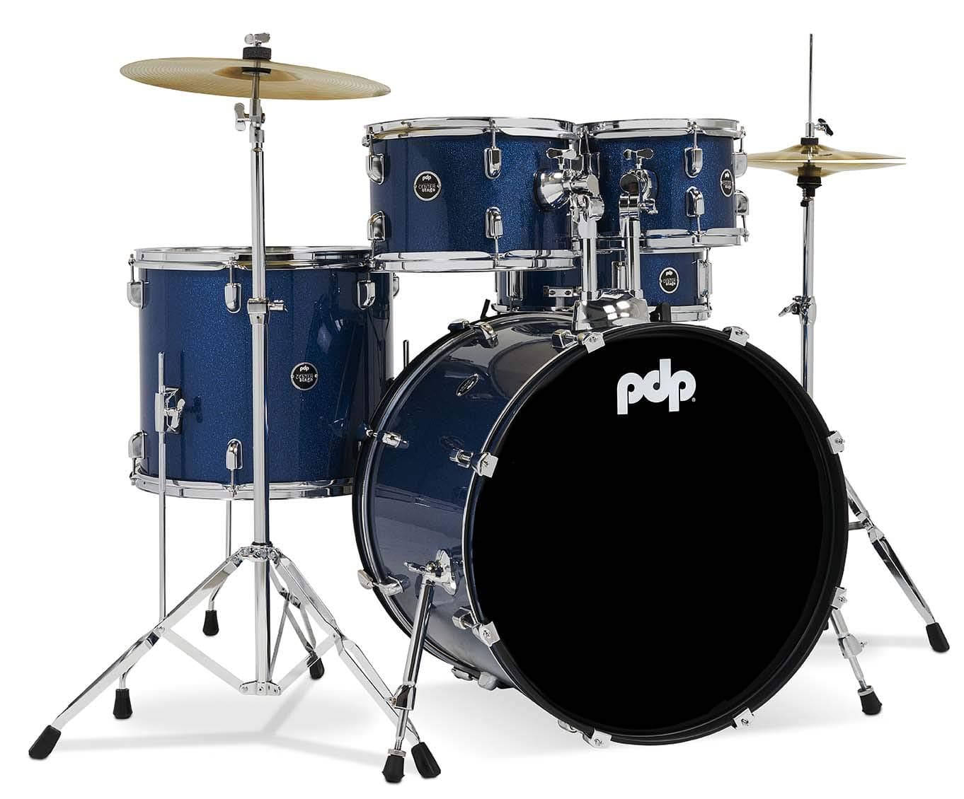 Pacific Drums Center Stage Complete Drumkit Royal Blue Sparkle PDCE2215KTRB