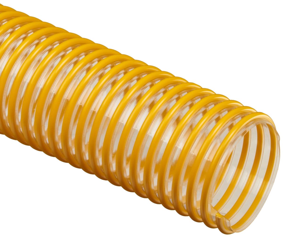 Flexaust Flex-Tube PU Manguera ducto poliuretano transparente, 6" ID, 25' largo 3493060025