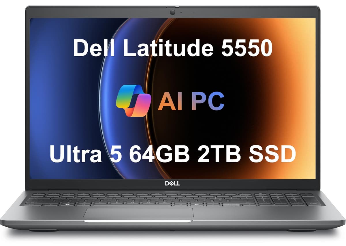 ist computers Dell Latitude 5550 15.6" FHD Business AI Laptop, Intel Ultra 5 125U, 64GB DDR5, 2TB SSD, Win 11 Pro XPS 15 9530