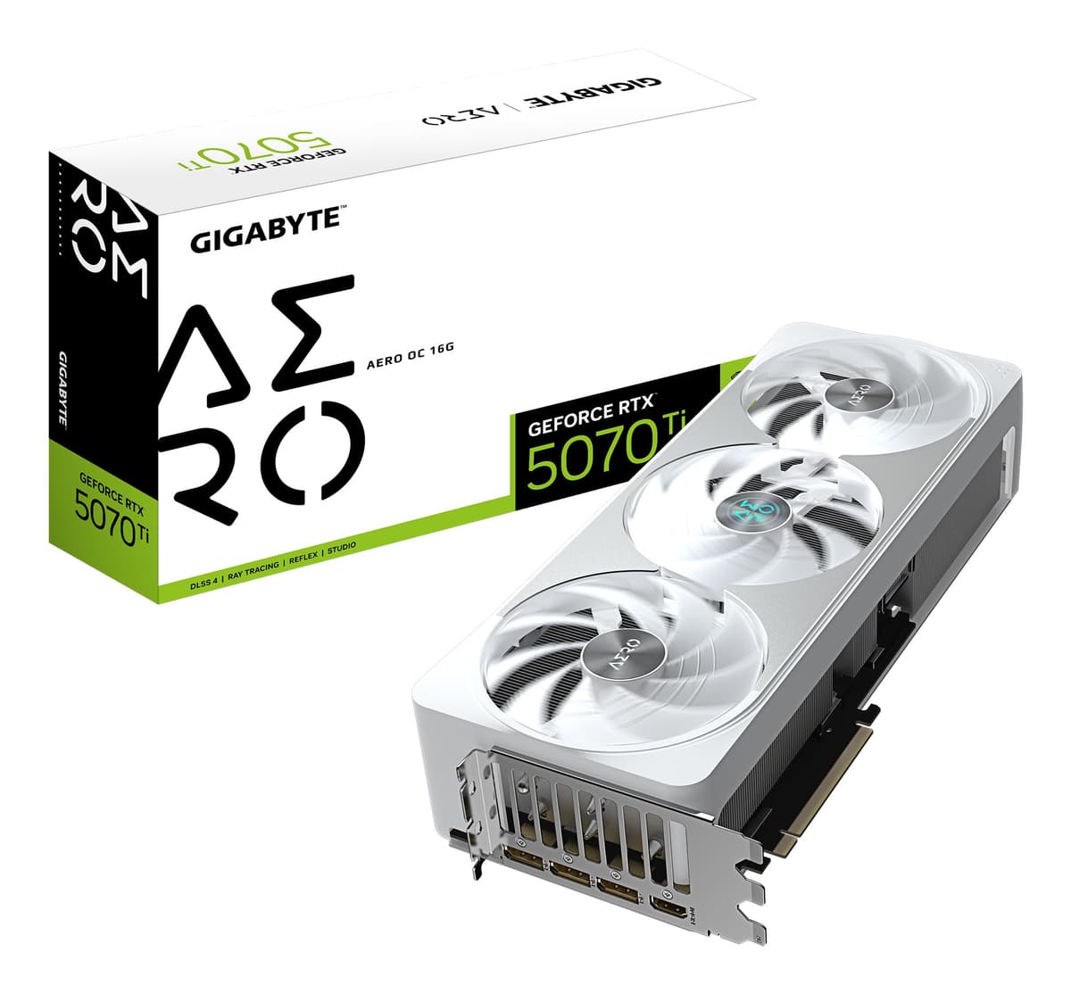 Gigabyte GeForce RTX 5070 Ti AERO OC 16G - 16GB GDDR7, PCI-E 5.0 (GV-N507TAERO OC-16GD)