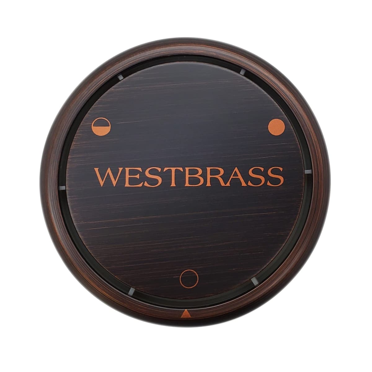 Westbrass D493CHM-50-12A - Tapa de rebosadero redonda patentada para baño, cierre profundo (50-Pack)