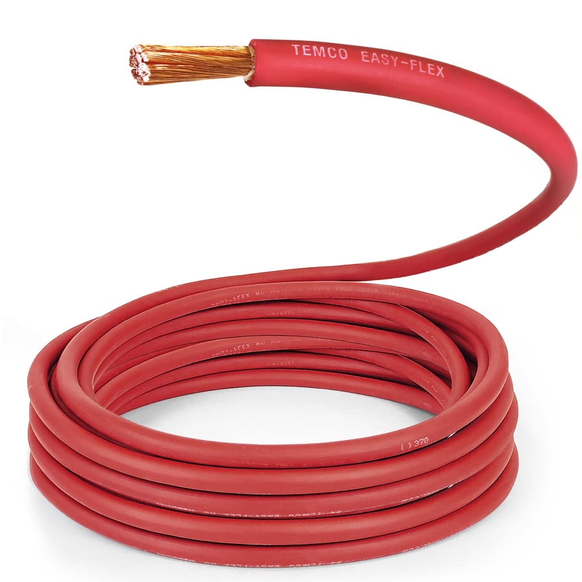 TEMCo 2 AWG 400 Ft Cable de Soldadura/Batería Rojo Flexible - Heavy Duty WC0143