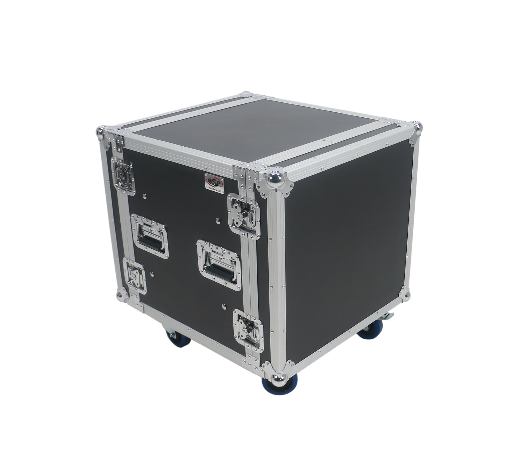 Elite Core 10U ATA Rack Amp Road Shock Mount Case 20" Deep con Casters SC10U-20