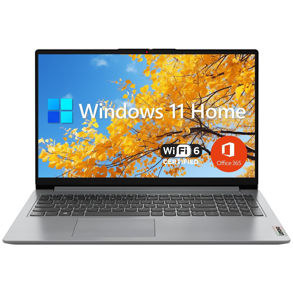 Lenovo IdeaPad 1 para Estudiantes, Pantalla FHD de 15.6", Procesador Intel de Doble Núcleo, 36 GB RAM, 1 TB SSD + 128 GB eMMC, 1 Año de Office 365, Wi-Fi 6, Lector de Tarjetas SD, W11H, Gris, 1 Año ADP Adicional IdeaPad 1 15IJL7