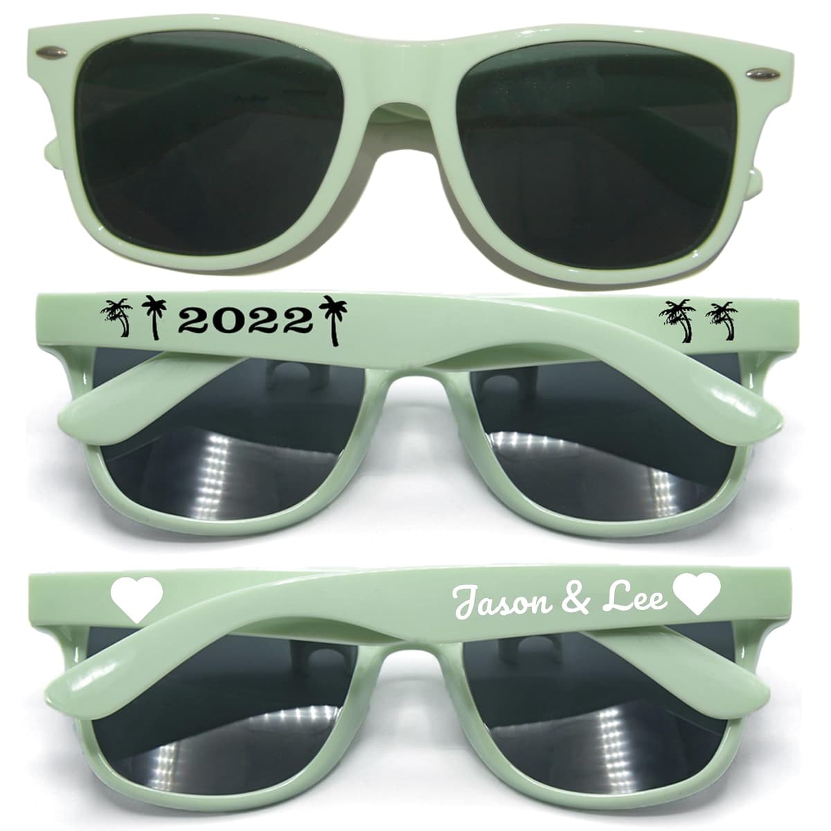 GZLDGIFTS 300PC gafas de sol personalizables para eventos al por mayor (Light Mint)