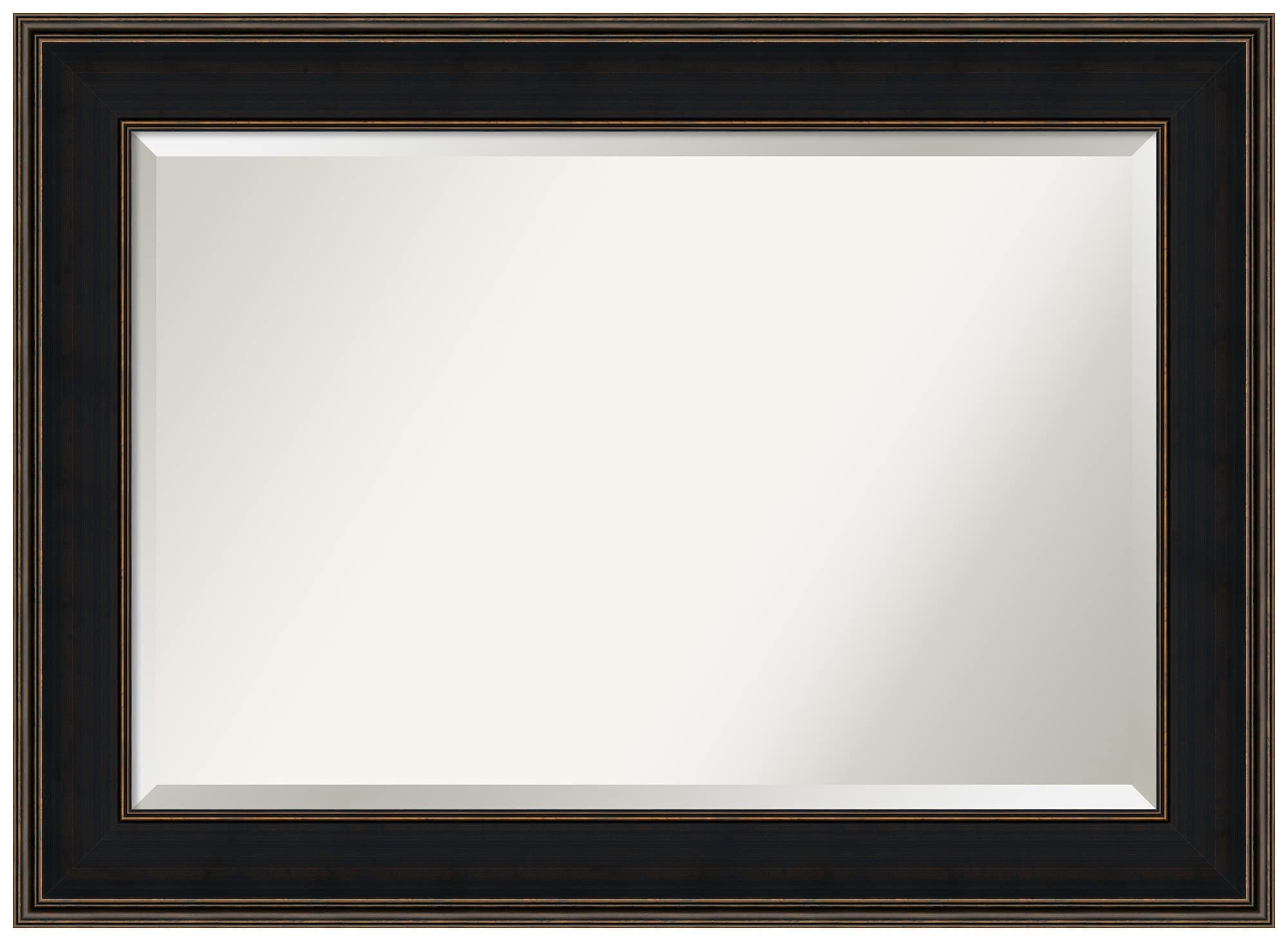 Amanti Art Brown Bathroom Mirror for Over Sink, 32x44 Mezzanine Espresso Rectangle Vanity Mirror DSW3941630