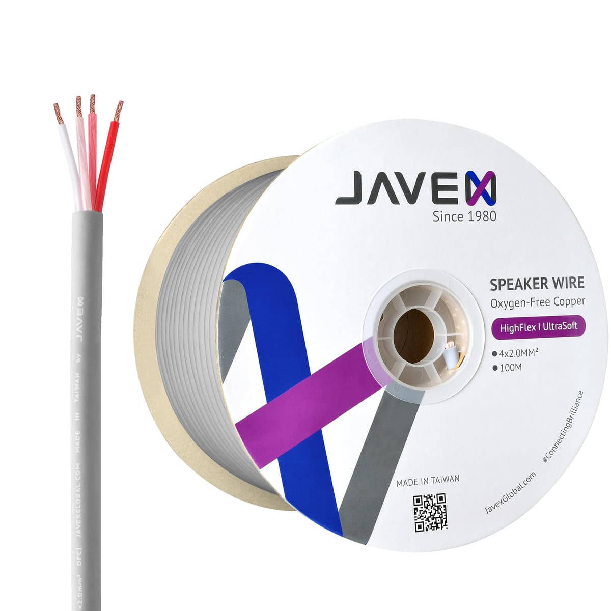 JAVEX X RQ20CL-FS Cable de bocina HighFlex Ultrasoft 4x2.0mm2 OFC 9K4-JXA14X2