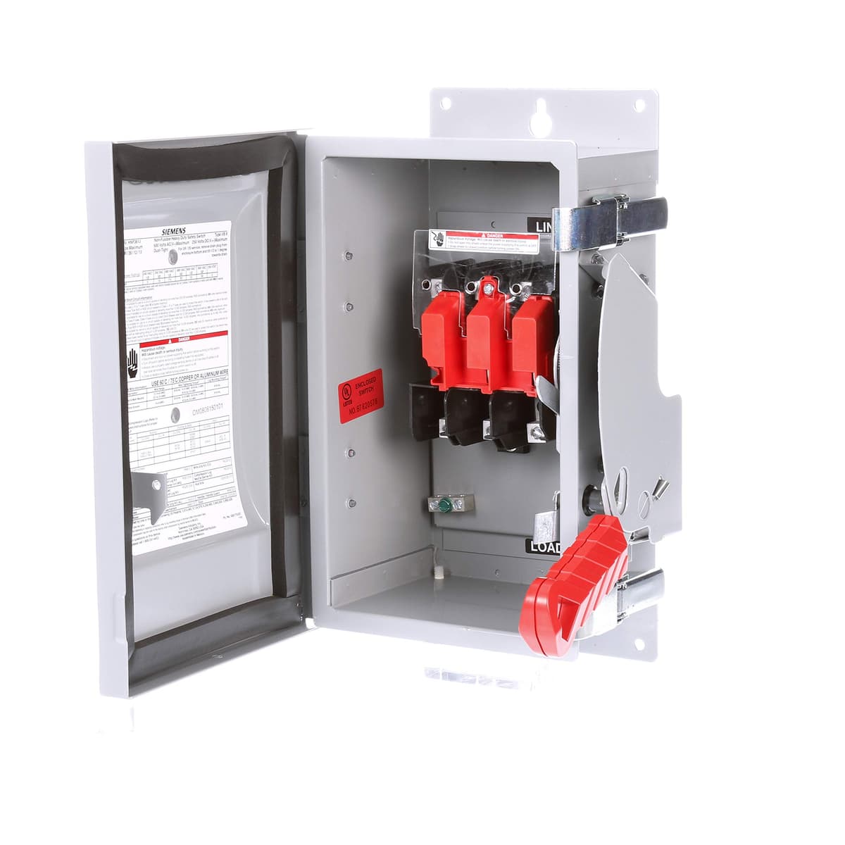 SIEMENS HNF361J 30 amperios 3 polos 600 voltios 3 hilos interruptores de seguridad de servicio pesado no fusibles