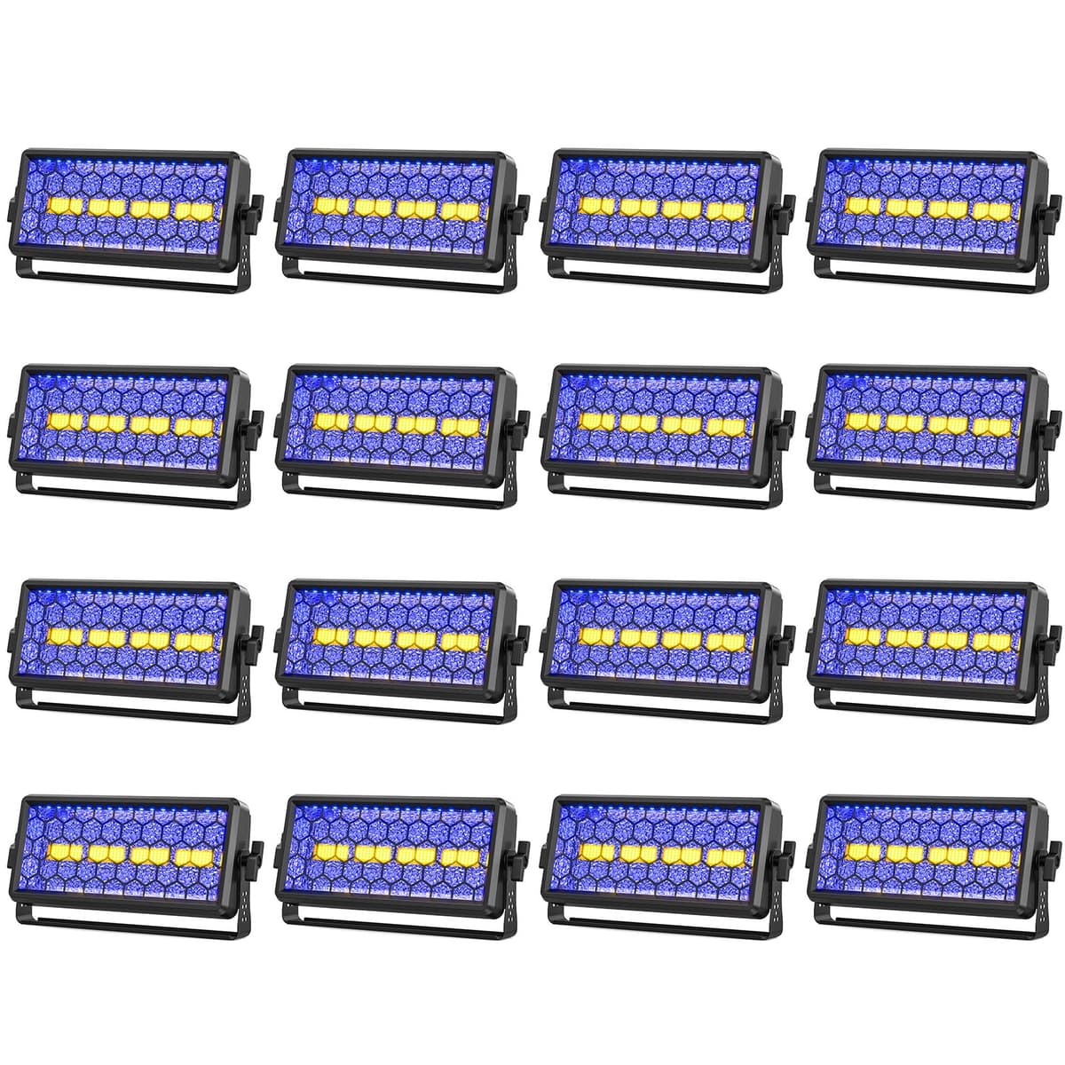 ZEMOJ 150W Retro Stage Lights con 4 COB y 36 LEDs RGB, DMX y control por voz ZQ06206