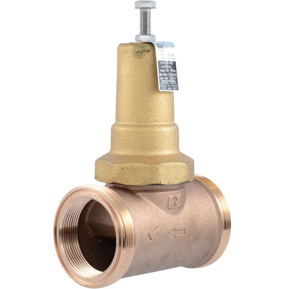 Cash Acme PVA54M-DTH-60 Válvula reguladora de presión EB45 1/2" NPT, metálica, 60 PSI