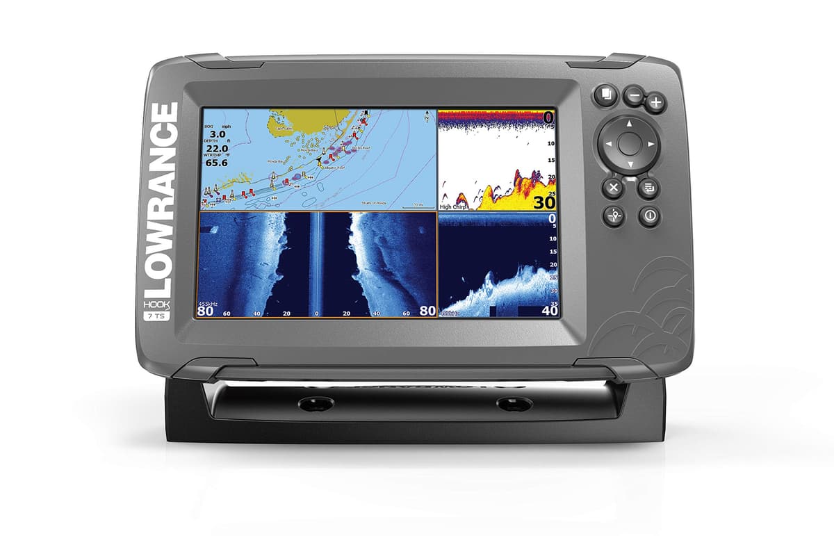 Lowrance HOOK2-7 Fish Finder 7" con transductor TripleShot y carta Navionics+ US/Canada 000-14294-001