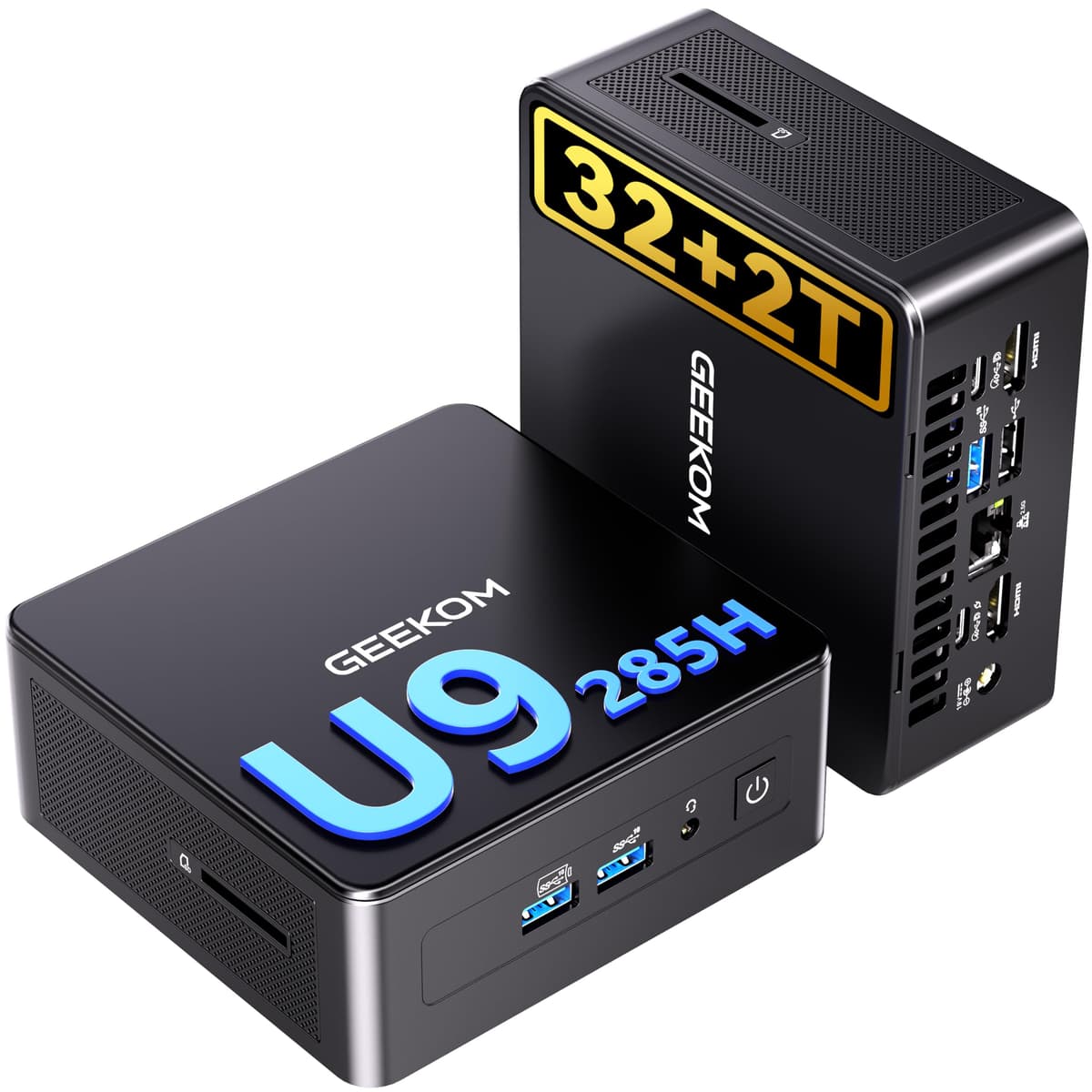 GEEKOM IT15 Mini PC - Intel Ultra 9 285H, 32GB DDR5, 2TB NVMe, Arc 140T, WiFi 7, Win11 Pro